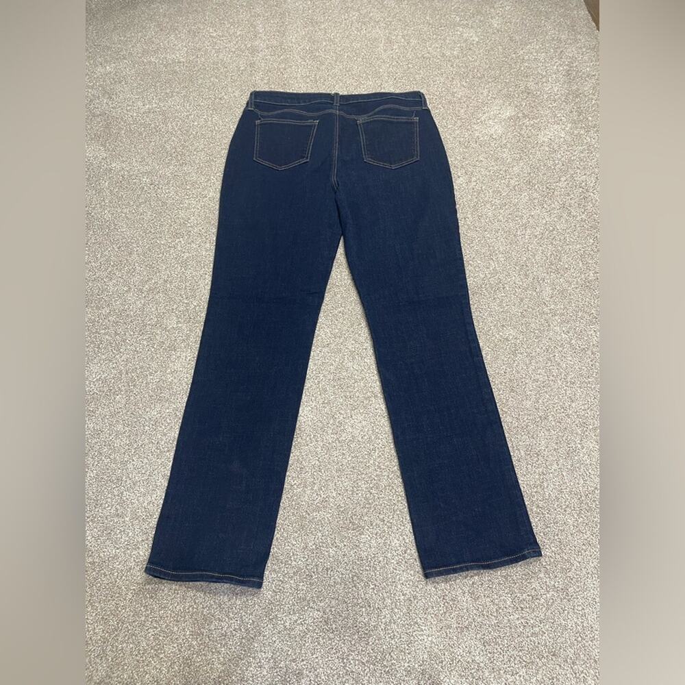 premium petite Chicos so slimming girlfriend straight leg high rise jeans 10R - Picture 1 of 14
